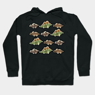 Dino Pattern two Hoodie